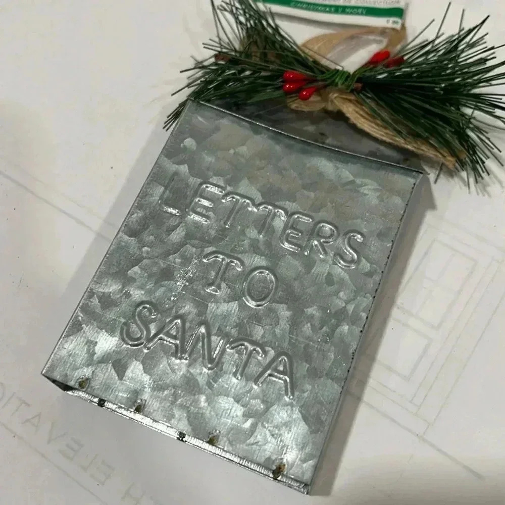 Ashland Silver Letters To Santa Mailbox Metal